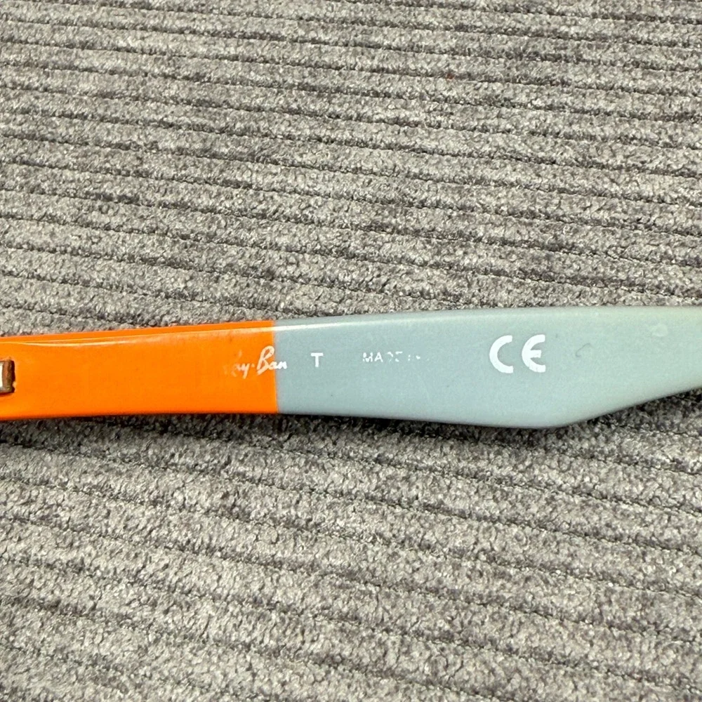 Ray-Ban‎ RB 5228 5547 Blue Orange Rectangular Y2K Eyeglasses Frames 53-17 140